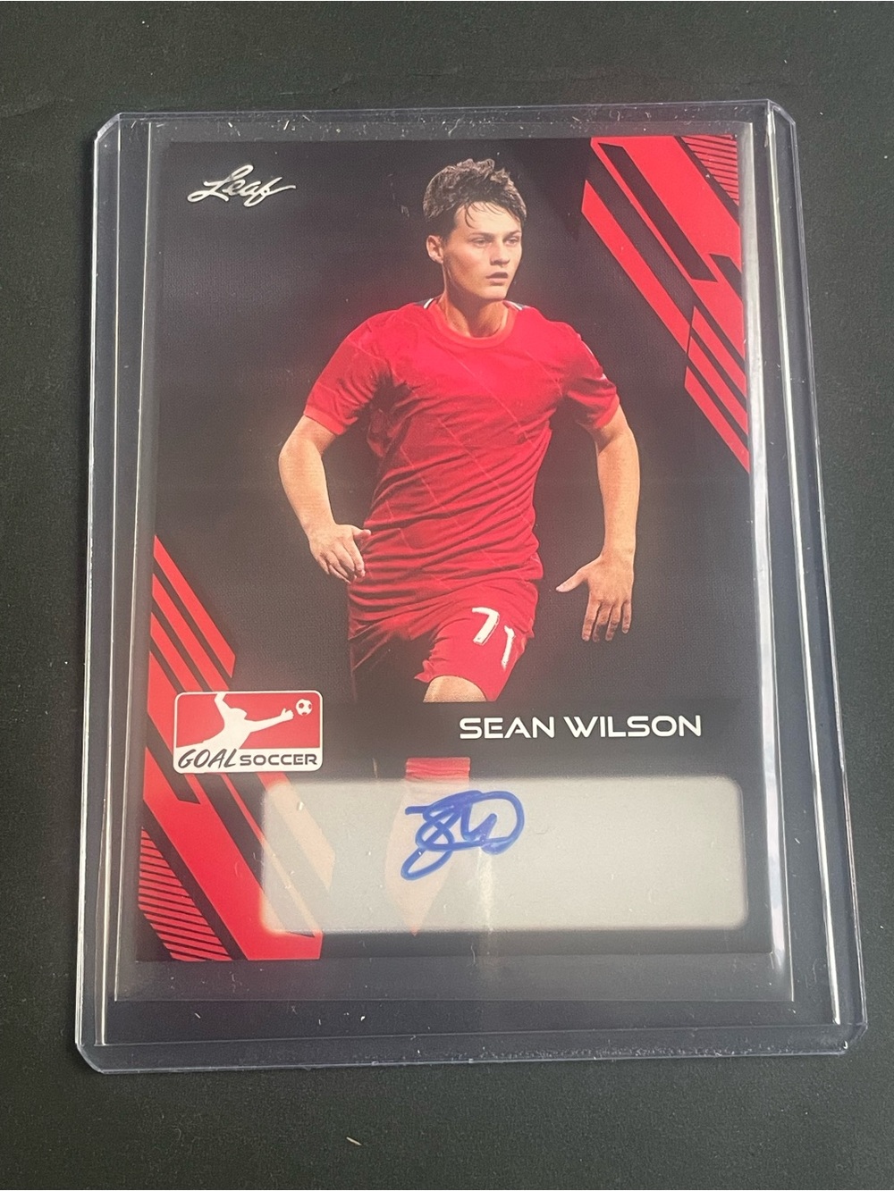 2023 Leaf Goal - Autograph Sean Wilson BA-SW1 Card